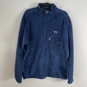 Patagonia Sweater Mens XL Blue Polartec Regulator Pullover Fleece USA